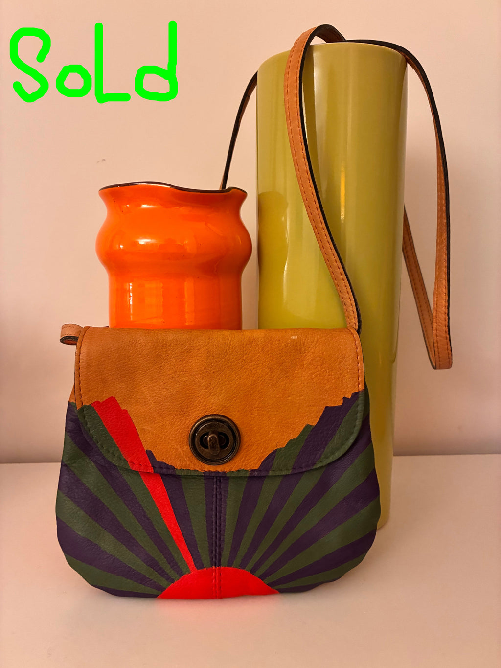 Collection Empreinte - Rising Sun - Purple and Green SOLD/VENDU